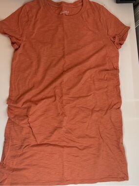 Universal Thread Short Sleeve Crewneck Tee Dress - Rust